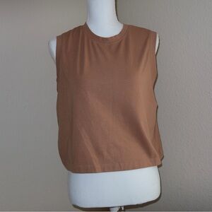 Sleeveless Tan Top